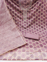 Pink Organza with position handwork Unstitched suit